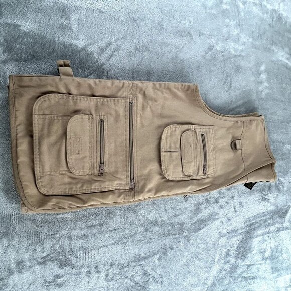 HQ Issue Vest Men's Large Khaki Concealment Carry Tactical Hunting Vest Gorpcore - Picture 9 of 11